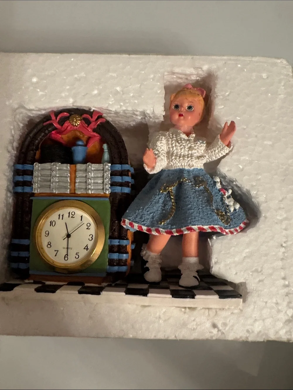 Vintage Madame Alexander “1950s Sock Hop” Clock/Music Box